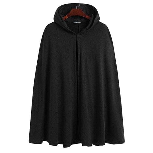 Miesten talviponcho hupulla