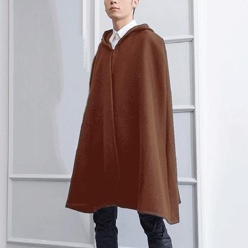Miesten talviponcho hupulla