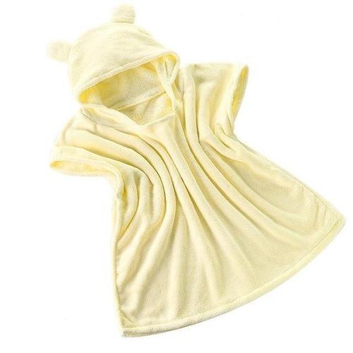 Pehmeä vauvan kylpyponcho