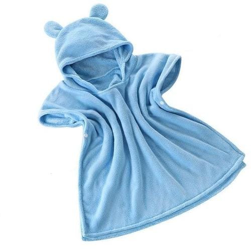 Pehmeä vauvan kylpyponcho